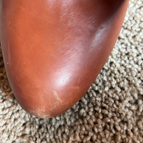 Coach cognac mid calf high heeled boots. Size 7 - Picture 9 of 11